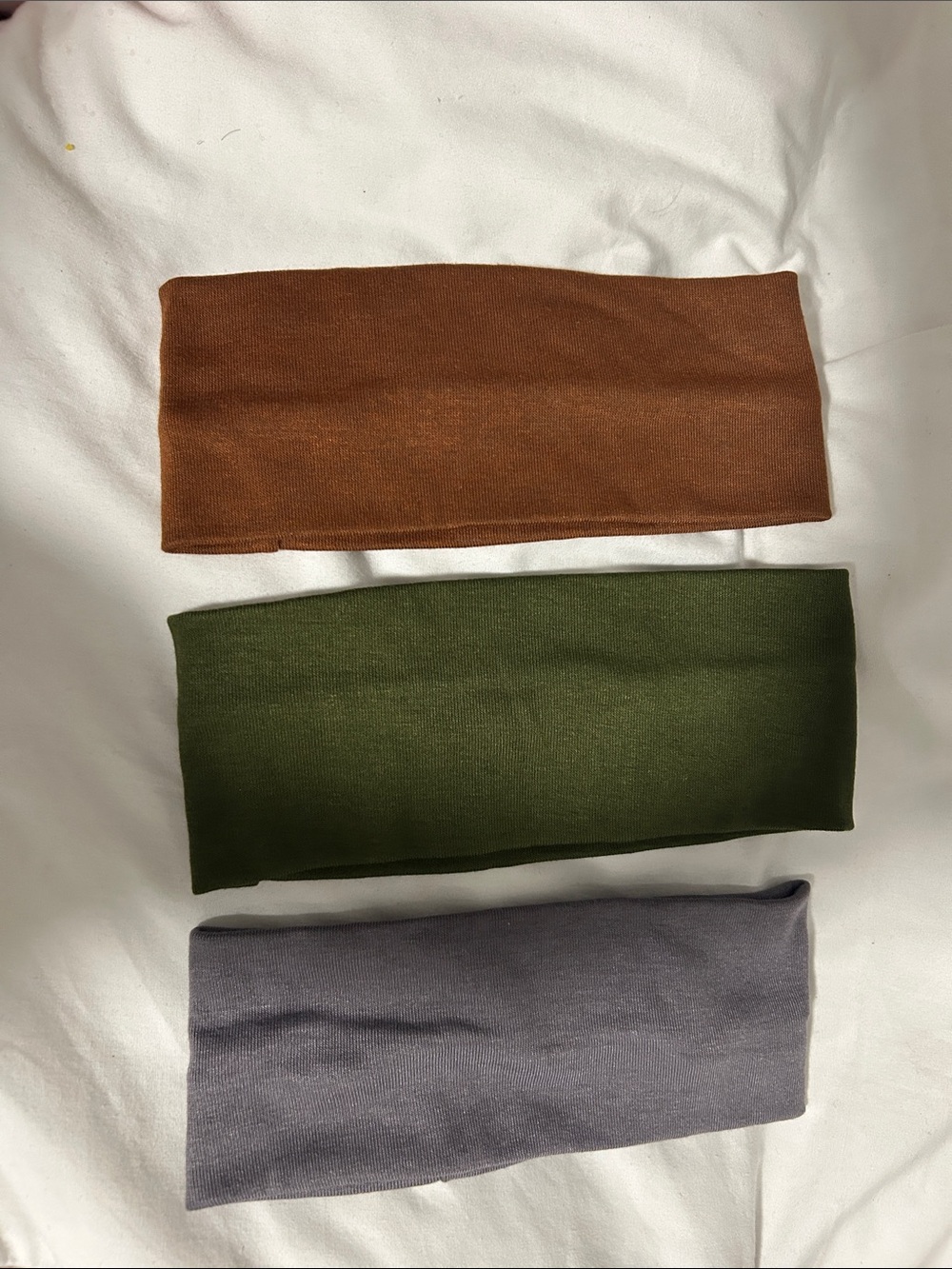 Autumn wider fit headbands - Brown, Olive, and Gray